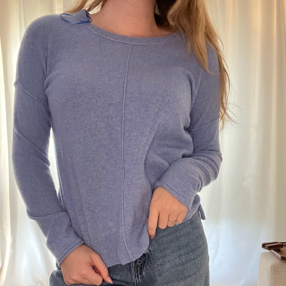 Tahari Sky Blue Cashmere Sweater